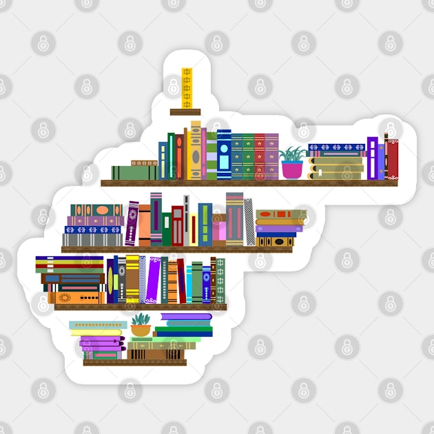 WV Books Sticker by implexity